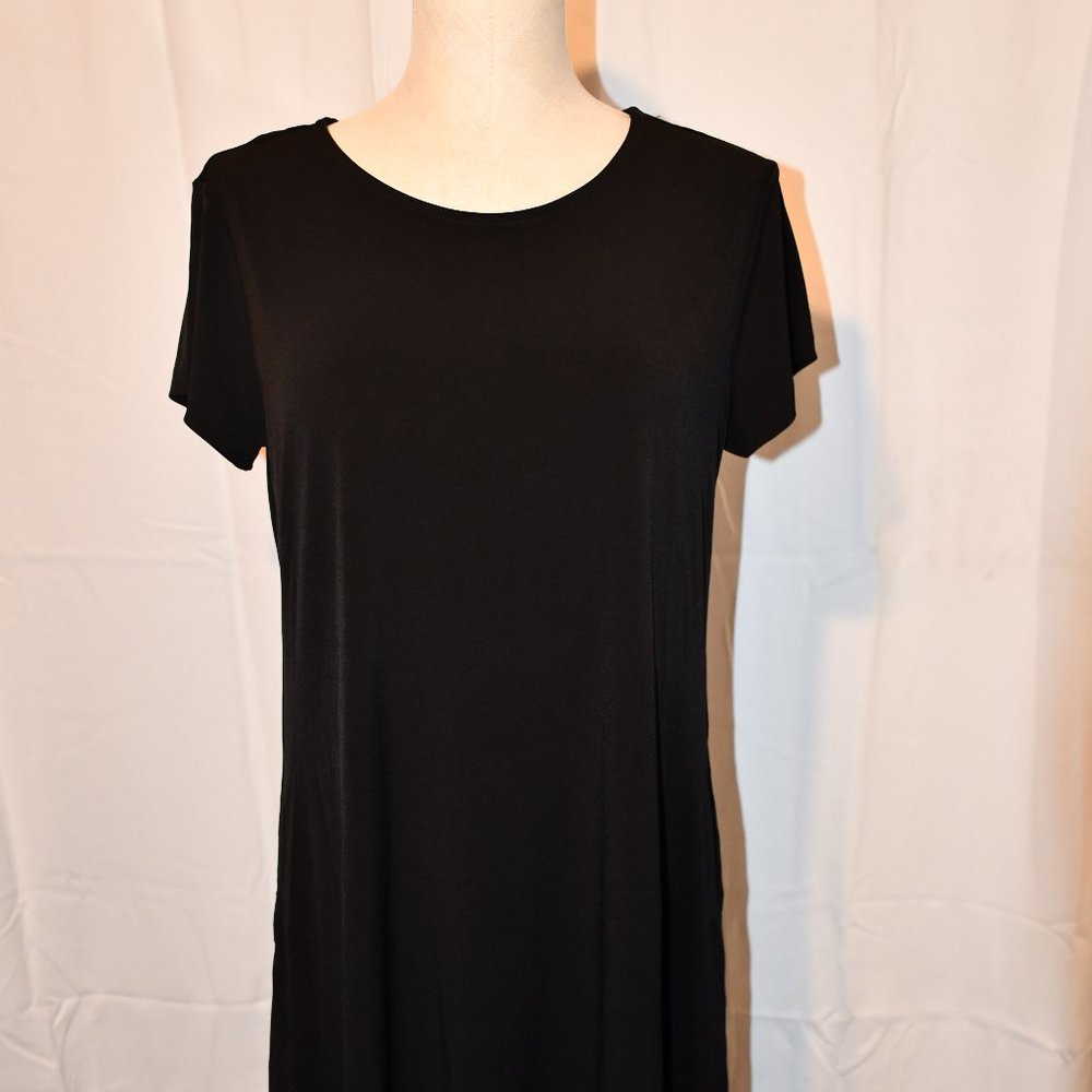 Like New Susan Graver Liquid Knit Cap Sleeve Dress